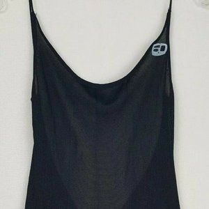 Miss Sixty Black Open Back Pleated Dress